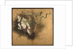 The Thunder God. Left part of two-fold screens Wind God and Thunder God, Early 18th cen by Ogata Korin