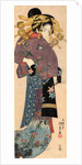 A Standing Bijin, ca 1820 by Utagawa Kunisada
