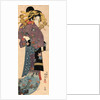 A Standing Bijin, ca 1820 by Utagawa Kunisada