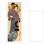 A Standing Bijin, ca 1820 by Utagawa Kunisada