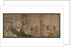 Merry-making under aronia blossoms. Left of a pair of six-section folding screens by Kano Isenin Naganobu