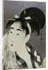 Woman wiping sweat, 1798 by Kitagawa Utamaro