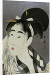 Woman wiping sweat, 1798 by Kitagawa Utamaro
