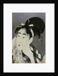 Woman wiping sweat, 1798 by Kitagawa Utamaro