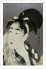 Woman wiping sweat, 1798 by Kitagawa Utamaro