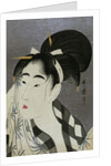 Woman wiping sweat, 1798 by Kitagawa Utamaro