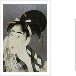 Woman wiping sweat, 1798 by Kitagawa Utamaro