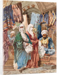 The Silk Bazaar by Amedeo Preziosi