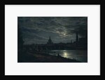 View of Dresden by Moonlight, 1839 by Johan Christian Clausen Dahl