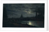 View of Dresden by Moonlight, 1839 by Johan Christian Clausen Dahl