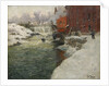 Canvas factory by the Aker River (Kristiania), c. 1890 by Fritz Thaulov