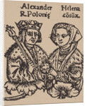 Helena Ivanovna of Moscow with Alexander Jagiellon, 1519 by Anonymous