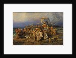 The Israelites crossing of the Red Sea, Second Half of the 19th cen by Vasilii Alexandrovich Kotarbinsky