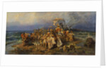 The Israelites crossing of the Red Sea, Second Half of the 19th cen by Vasilii Alexandrovich Kotarbinsky