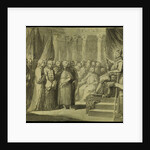 Tsar Vasili IV Ivanovich Shuisky before the King Sigismund III Vasa, Late 18th cent by Franciszek Smuglewicz