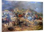 Attack of Polish Uhlans on bolsheviks near Sloutsk 1919, 1920 by Leonard Winterowski