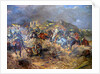 Attack of Polish Uhlans on bolsheviks near Sloutsk 1919, 1920 by Leonard Winterowski