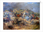 Attack of Polish Uhlans on bolsheviks near Sloutsk 1919, 1920 by Leonard Winterowski