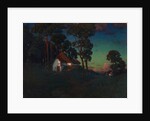 Village at Sunset, 1923 by Konstantin Wroblewski