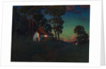 Village at Sunset, 1923 by Konstantin Wroblewski