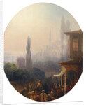 A market scene in Constantinople, with the Hagia Sophia beyond, 1860 by Ivan Konstantinovich Aivazovsky