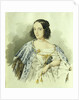 Portrait of the actress Varvara Asenkova, 1839 by I. Alexeyev