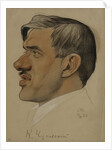 Portrait of the author Korney I. Chukovsky, 1923 by Nikolai Andreevich Andreev