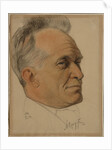 Portrait of Alexander Dmitrievich Tsiurupa, 1922 by Nikolai Andreevich Andreev
