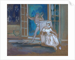 Nijinsky and Karsavina in the ballet Le Spectre de la Rose, 1911 by Léon Bakst