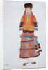 Peasant woman. Costume design for the Vaudeville Old Moscow at the Théâtre Femina in Paris, 1922 by Léon Bakst