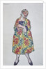 Costume design for the ballet Le donne di buon umore by C. Goldoni, 1917 by Léon Bakst