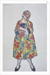 Costume design for the ballet Le donne di buon umore by C. Goldoni, 1917 by Léon Bakst