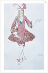 Page de la princesse. Costume design for the ballet Sleeping Beauty by P. Tchaikovsky, 1916 by Léon Bakst