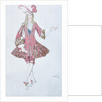 Page de la princesse. Costume design for the ballet Sleeping Beauty by P. Tchaikovsky, 1916 by Léon Bakst
