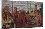 Stage design for the ballet Hélène de Sparte by E. Verhaeren and D. de Séverac, 1912 by Léon Bakst