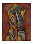 Poetess, 1920s by Vladimir Davidovich Baranov-Rossiné