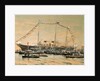Emperor Nicholas II visiting his Yacht Polestar, 1908 by Alexander Karlovich Beggrov