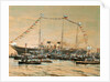 Emperor Nicholas II visiting his Yacht Polestar, 1908 by Alexander Karlovich Beggrov