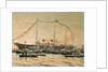 Emperor Nicholas II visiting his Yacht Polestar, 1908 by Alexander Karlovich Beggrov