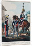 Chief Staff Officers of the Uhlans Regiment Grand Duke Michael Pavlovich of Russia, 1830s by Lev Alexandrovich Belousov