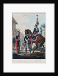Chief Staff Officers of the Uhlans Regiment Grand Duke Michael Pavlovich of Russia, 1830s by Lev Alexandrovich Belousov