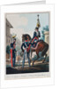 Chief Staff Officers of the Uhlans Regiment Grand Duke Michael Pavlovich of Russia, 1830s by Lev Alexandrovich Belousov