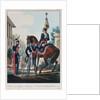 Chief Staff Officers of the Uhlans Regiment Grand Duke Michael Pavlovich of Russia, 1830s by Lev Alexandrovich Belousov