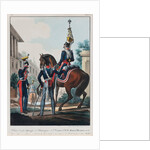 Chief Staff Officers of the Uhlans Regiment Grand Duke Michael Pavlovich of Russia, 1830s by Lev Alexandrovich Belousov