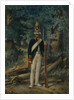 Grenadier of the Preobrazhensky Regiment in 1800, 1840s by Lev Alexandrovich Belousov