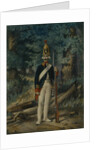 Grenadier of the Preobrazhensky Regiment in 1800, 1840s by Lev Alexandrovich Belousov