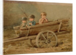 Children in a telega, 1882 by Elizaveta Merkuryevna Bem