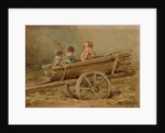 Children in a telega, 1882 by Elizaveta Merkuryevna Bem