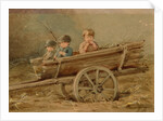 Children in a telega, 1882 by Elizaveta Merkuryevna Bem