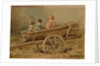 Children in a telega, 1882 by Elizaveta Merkuryevna Bem